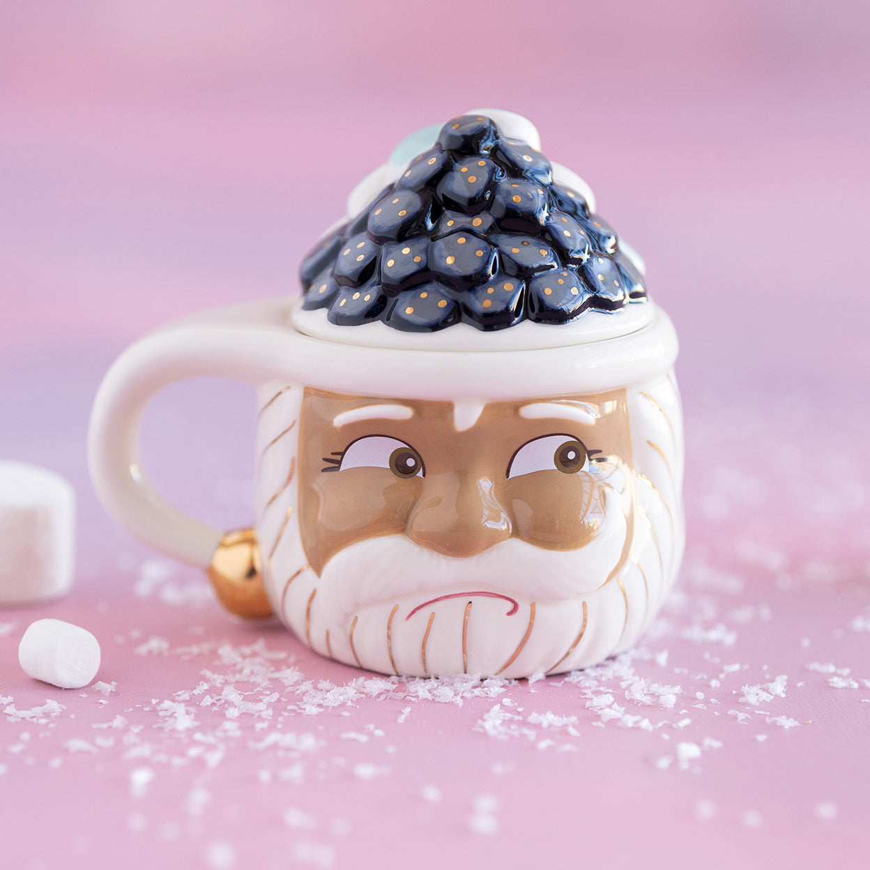 Shaped Mug - Santa Pink