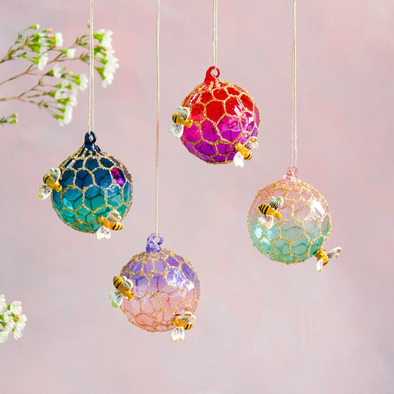 Glitter Honeycomb Ball Decoration