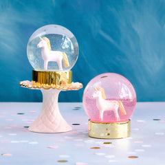 Sparkling Unicorn Water Globe - Glitterville Studios
